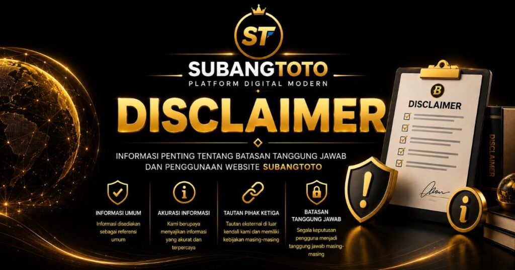 Disclaimer SUBANGTOTO