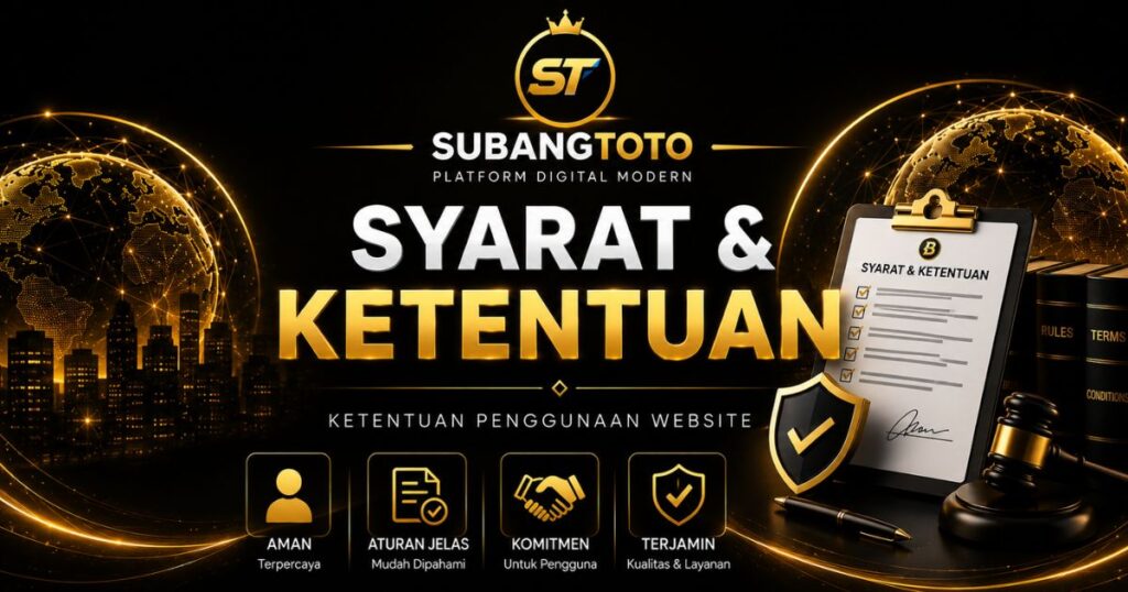 Syarat dan Ketentuan SUBANGTOTO